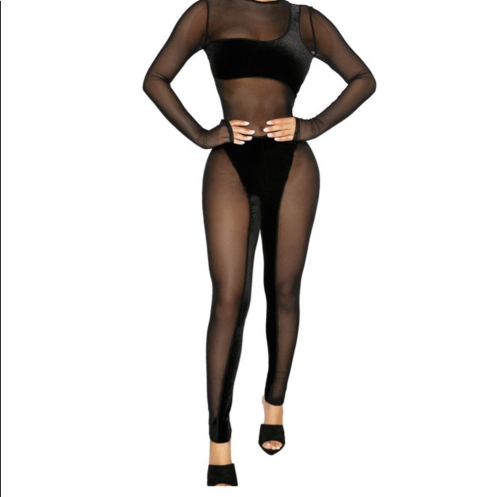 Mesh it up naked wardrobe jumpsuit